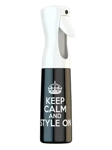 Stylist Sprayers "Keep Calm" Black Mist Spray Bottle