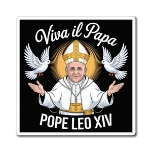 Religious Magnets Pope Leo XIV Design, Perfect for Fridge Decor, Gift for Catholic Collectors, Inspirational Home Decor,