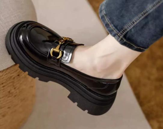 Women's Platform Loafers | 6+2 cm Hidden Heel | Non-Slip Comfortable Dress Shoes