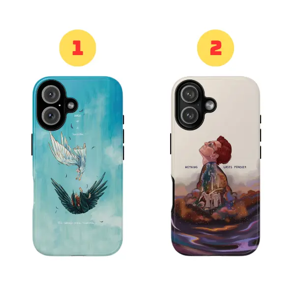 Aziraphale and Crowley Couple Phone Cases, Ineffable Husbands Phone Case, Good Omens Movie Fan Gift, Angel and Demon Phone Decor, Romantic Gay Love Gifts