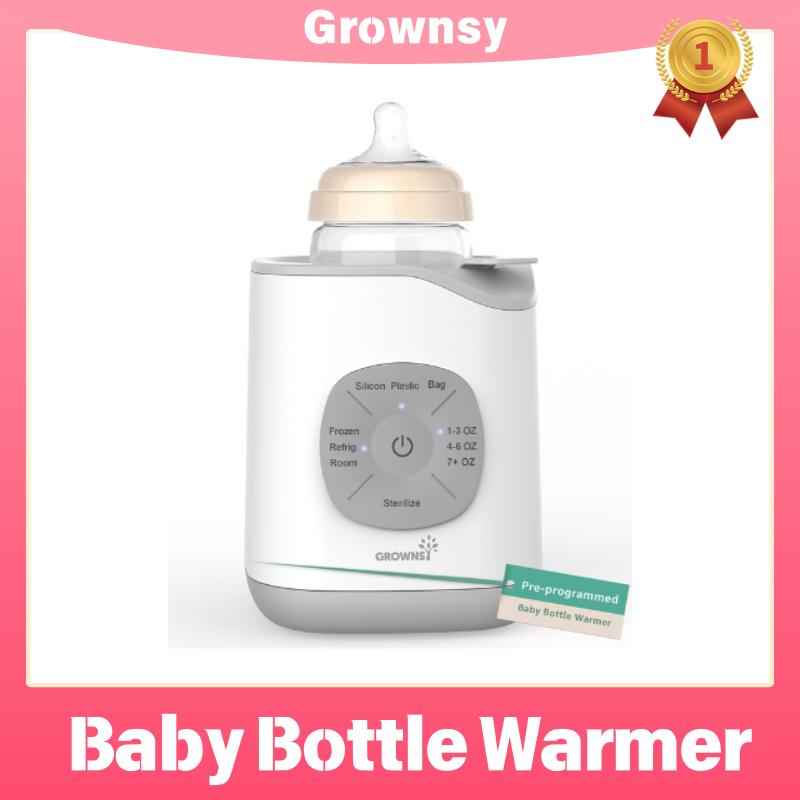 GROWNSY Bottle Warmer,  Baby Botle Warmer Fast for Breastmilk & Formula, Accurate Temperature Control, Milk Warmer for All Bottles with Thaw, Sterilizing, Keep Warm, Heat Food，Mom's Best Choice