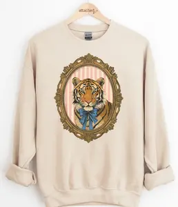 Tiger Portrait Graphic Top