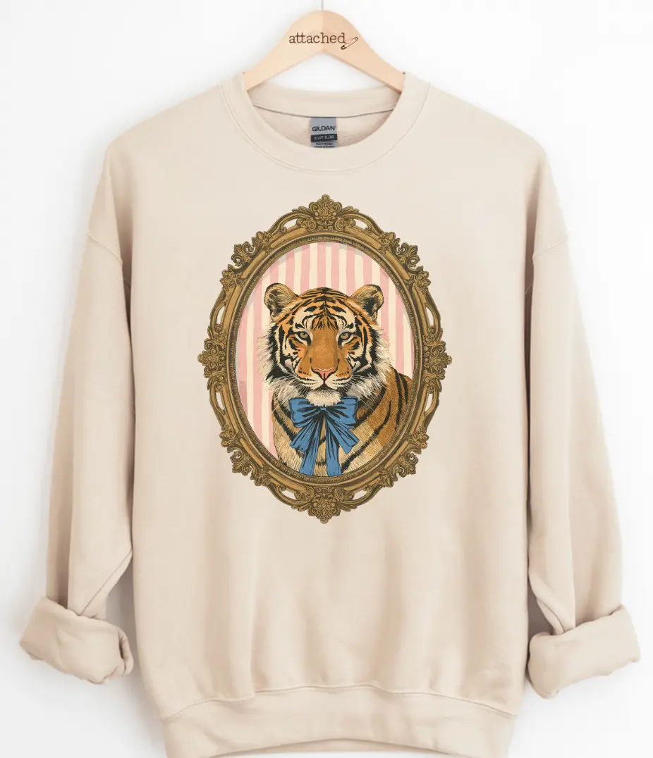 Tiger Portrait Graphic Top