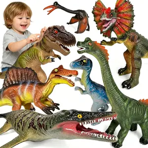 Dinosaur Toys for Kids 3-5 – 7 PCS Realistic Large Dinosaur Figures Soft Jumbo Dino Toy for Boys & Girls 5-7 Years Old – Toddler Boy, Animal Dino Toys