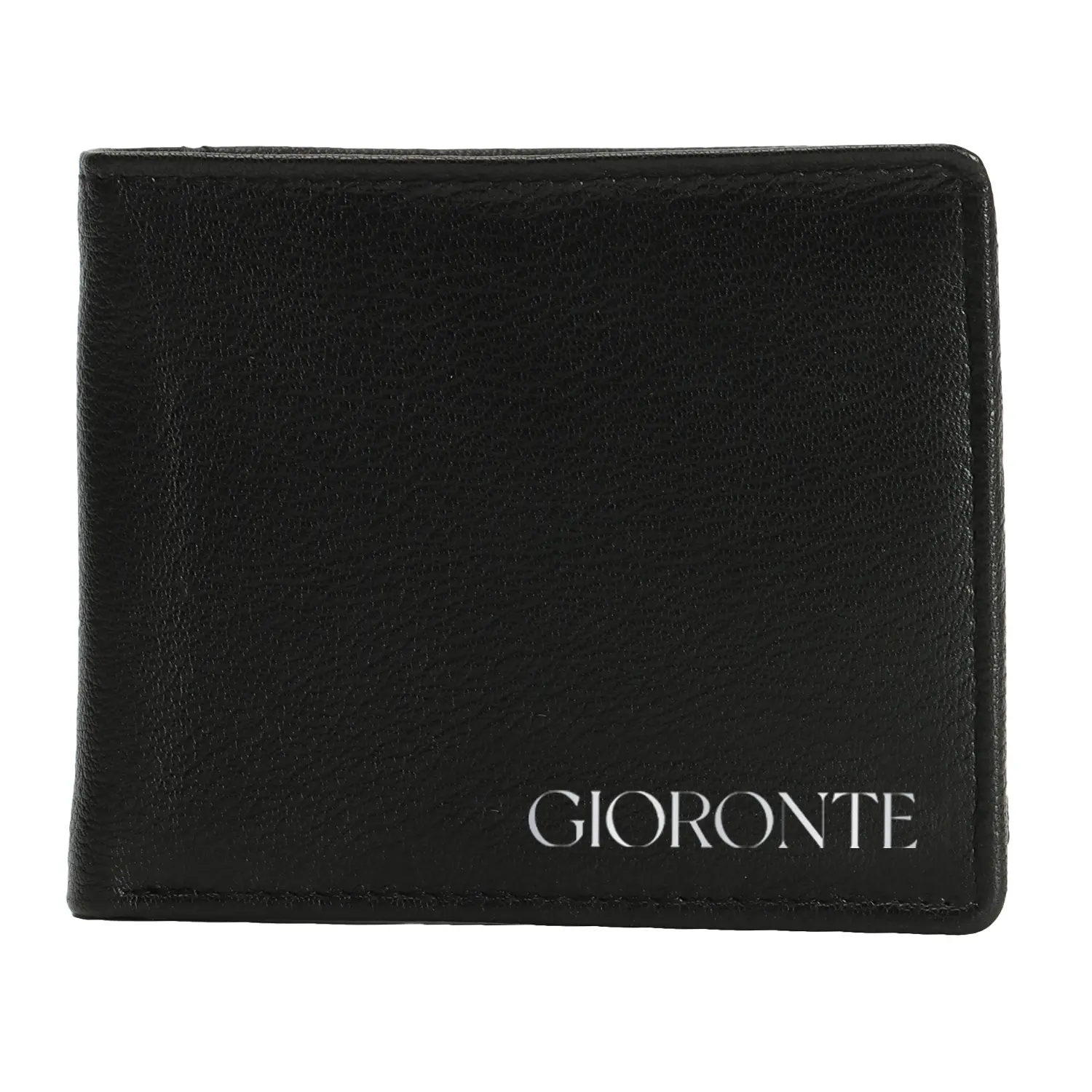 Men's Minimalistic Business Bi-FOLD RFID Blocking Genuine Leather Bifold Wallet – Flip ID Window, Extra Capacity
