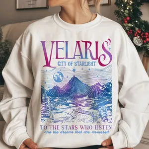 Celestial Mountain Book Hoodie, Galaxy Night Sky Graphic Tee, Spicy Booktok Merch, Romantic Fantasy Reader Gift, Cozy Reading Sweater