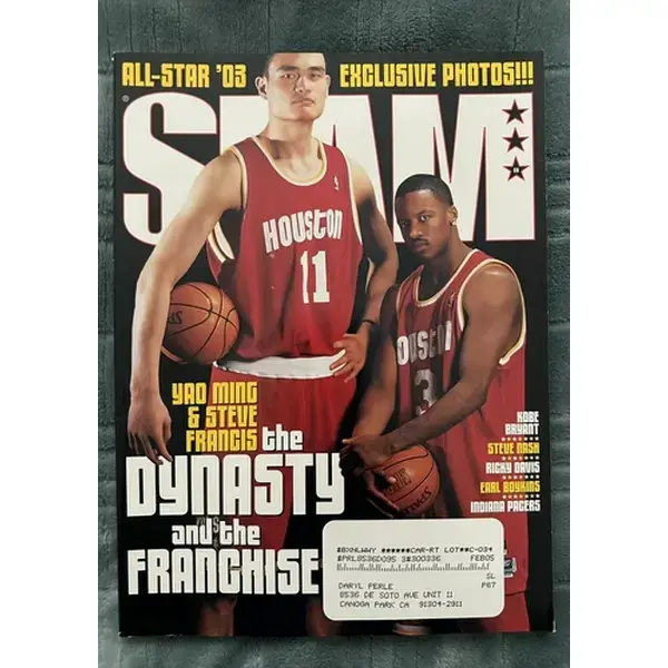 2003 May Slam Magazine Poster Print YAO MING STEVE FRANCIS Houston Rockets - POSTER NO FRAME