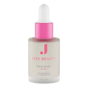 JESS BEAUTY | Skin Care Shine Bright Serum Niacinamide Face Moisturizer Minimizes Pores | Skincare Face Cream 1 fl. oz