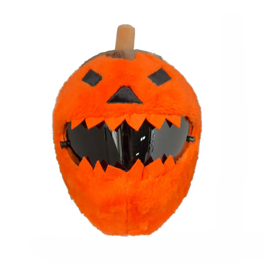 Pumpkin Shape Helmet Cover, Soft Plush Material, Comfortable and Easy to Wear, Prevents Helmet Wear, Ideal for Helmets