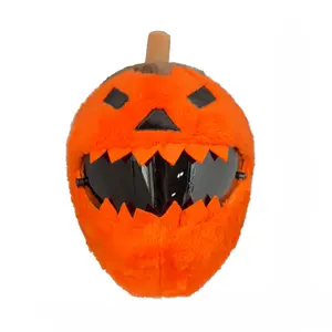 Pumpkin Shape Helmet Cover, Soft Plush Material, Comfortable and Easy to Wear, Prevents Helmet Wear, Ideal for Helmets