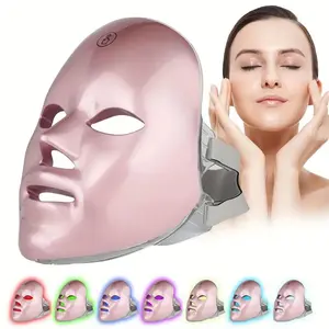 Portable LED Light Facial Mask, USB Rechargeable Facial Mask with Touch Screen, Multifunctional Skin Care Equipment for Women, Skin Repair