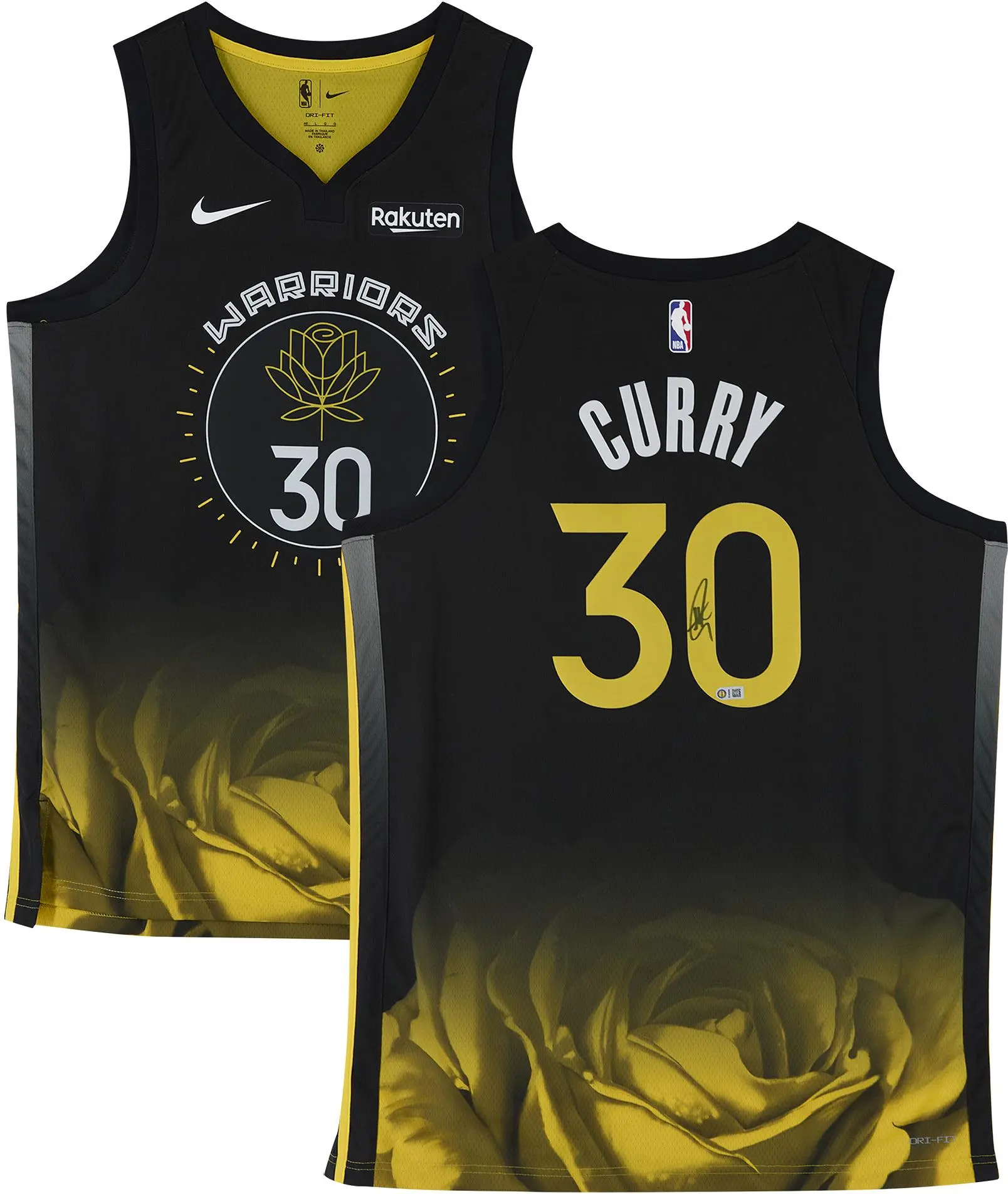 Stephen Curry Golden State Warriors Autographed Black Nike 2022-23 City Edition Swingman Jersey - Fanatics Authentic Certified - NBA Memorabilia