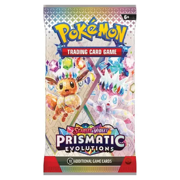 Prismatic Evolutions Hobby Trading Cards Booster Pack, Rare Collectible Cards