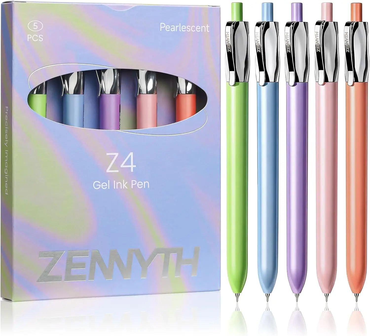 5Pcs Fine Point Smooth Writing Pens,0.5mm Quick Dry Black Ink for Journaling,Writing,Note Taking,Office&School Supplies,Aesthetic Desk Accessories for Women