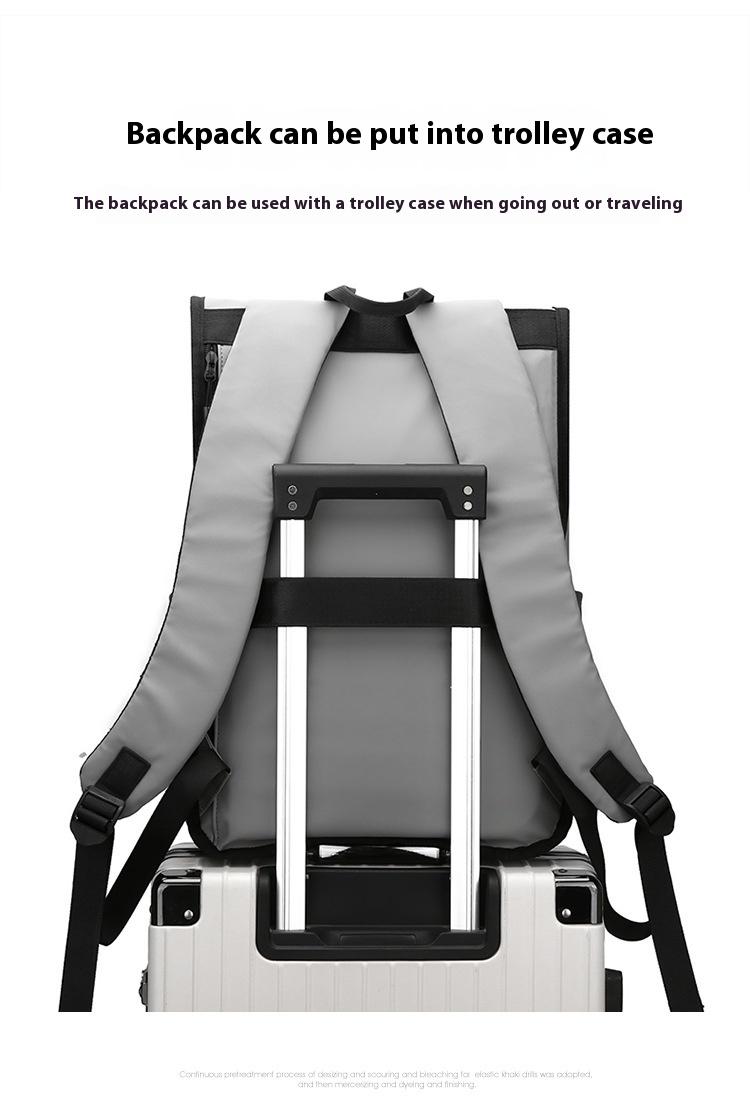 Casual Fashion Backpack For Men Women New Laptop Backpack Oxford Cloth Waterproof Short Distance Travel Backpack Men Black