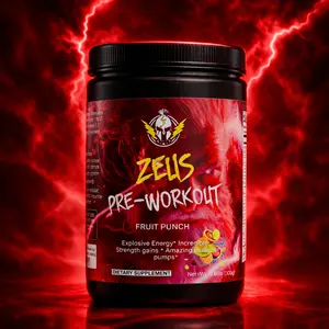 Zeus' Nitric Shock Pre-Workout Powder (Fruit Punch)
