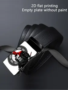 One piece, 2D pattern, a wonderful integration of mysterious heroes and supernatural elements, business casual style, automatic buckle, suitable as a gift for Father's Day and Valentine's Day
