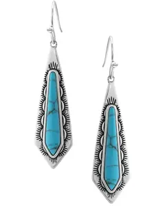 Montana Silversmiths Women's Southwest Turquoise Stream Earrings - Er5254