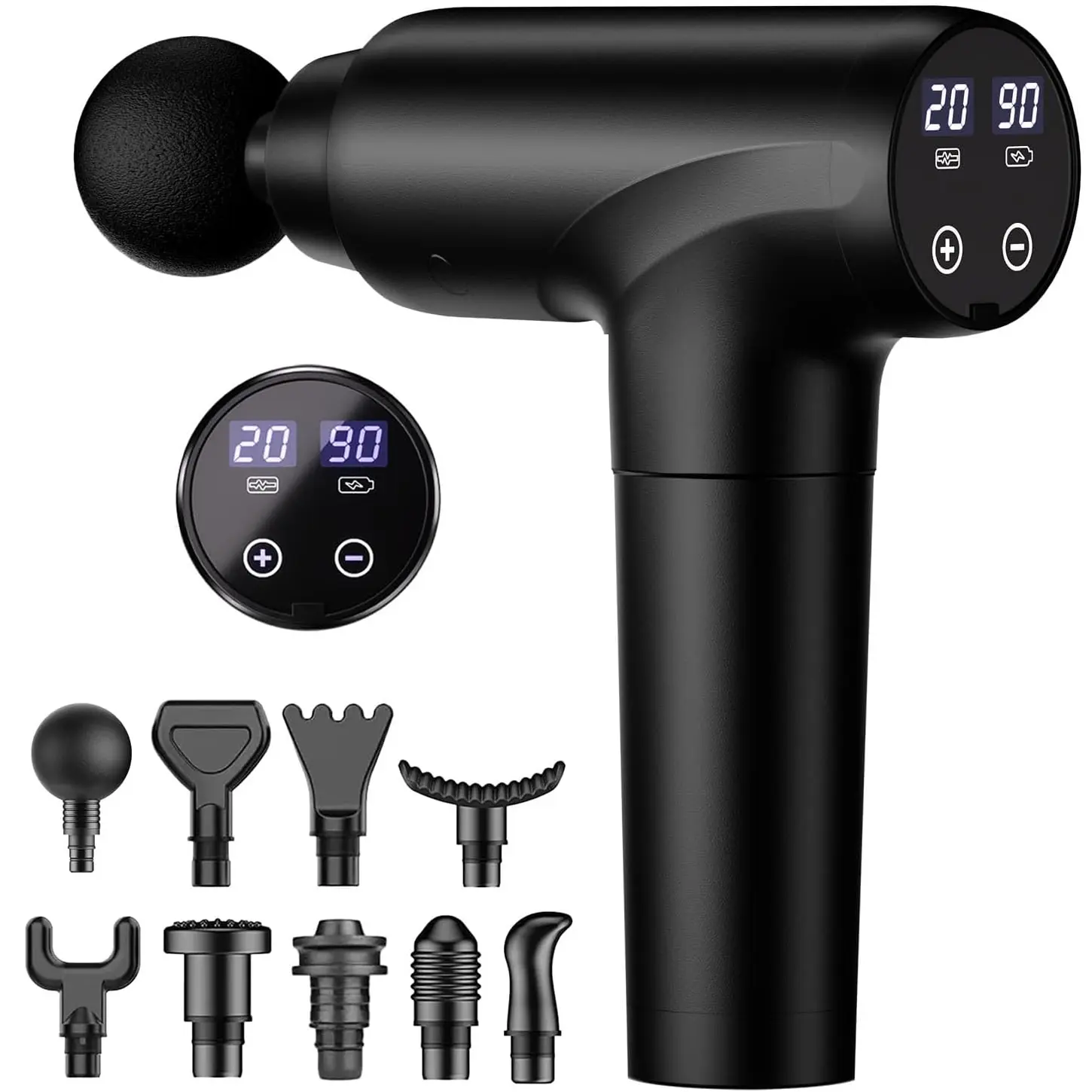 Cotsoco Deep Tissue Massage Gun with LED Display, 20 Speeds Portable Electric Muscle Massage Device Back Massager Quiet, Gift for Women & Men, Christmas New Year Gift