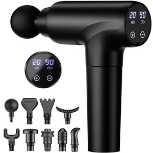 Cotsoco Deep Tissue Massage Gun with LED Display, 20 Speeds Portable Electric Muscle Massage Device Back Massager Quiet, Gift for Women & Men, Christmas New Year Gift