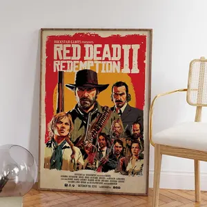 Red Dead Redemption 2 Poster Movie Poster: High Definition Art Print, Quality Paper Print, Unframed Poster