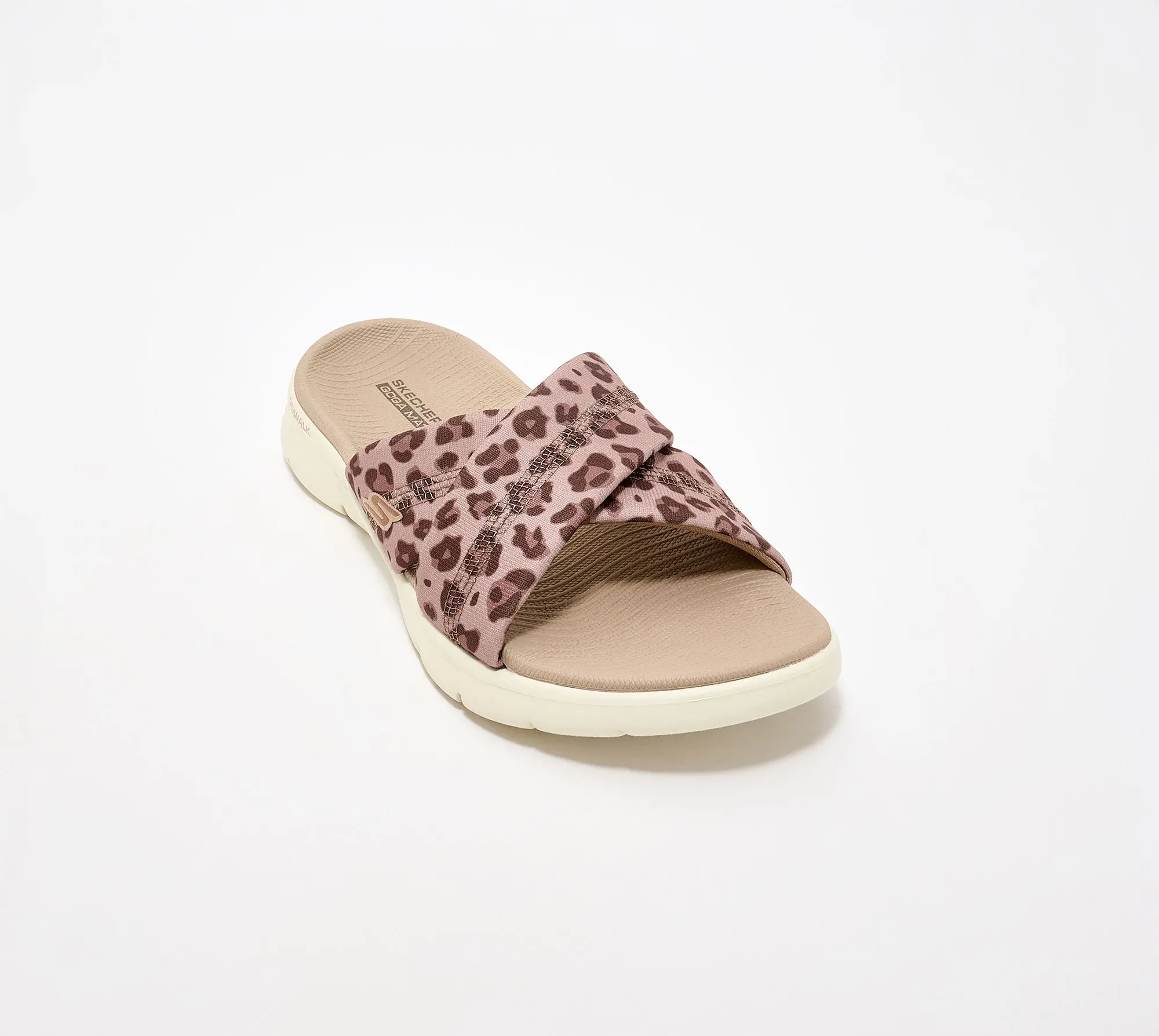 Skechers GO WALK Flex Leopard Crossband Sandals