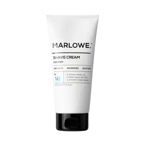 MARLOWE No. 141 Shave Cream 6 oz - Classic Shaving Product by MARLOWE Brand Coconut Foam Aftershave Cleansing