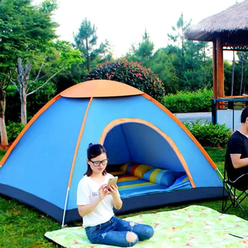 Automatic Double Door Camping Tent
