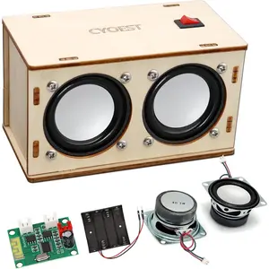 STEM Projects for Kids & Adults Build Your Own Bluetooth Speaker - Science Experiment Electronics Kit| Beginner's Starter DIY Set,STEM Gifts for Teenage Girls + Boys Ages 10 and Up (Dual Speakers)