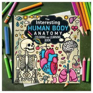 The Interesting Human Body Anatomy Coloring and Learning Book -  Gunita Reine