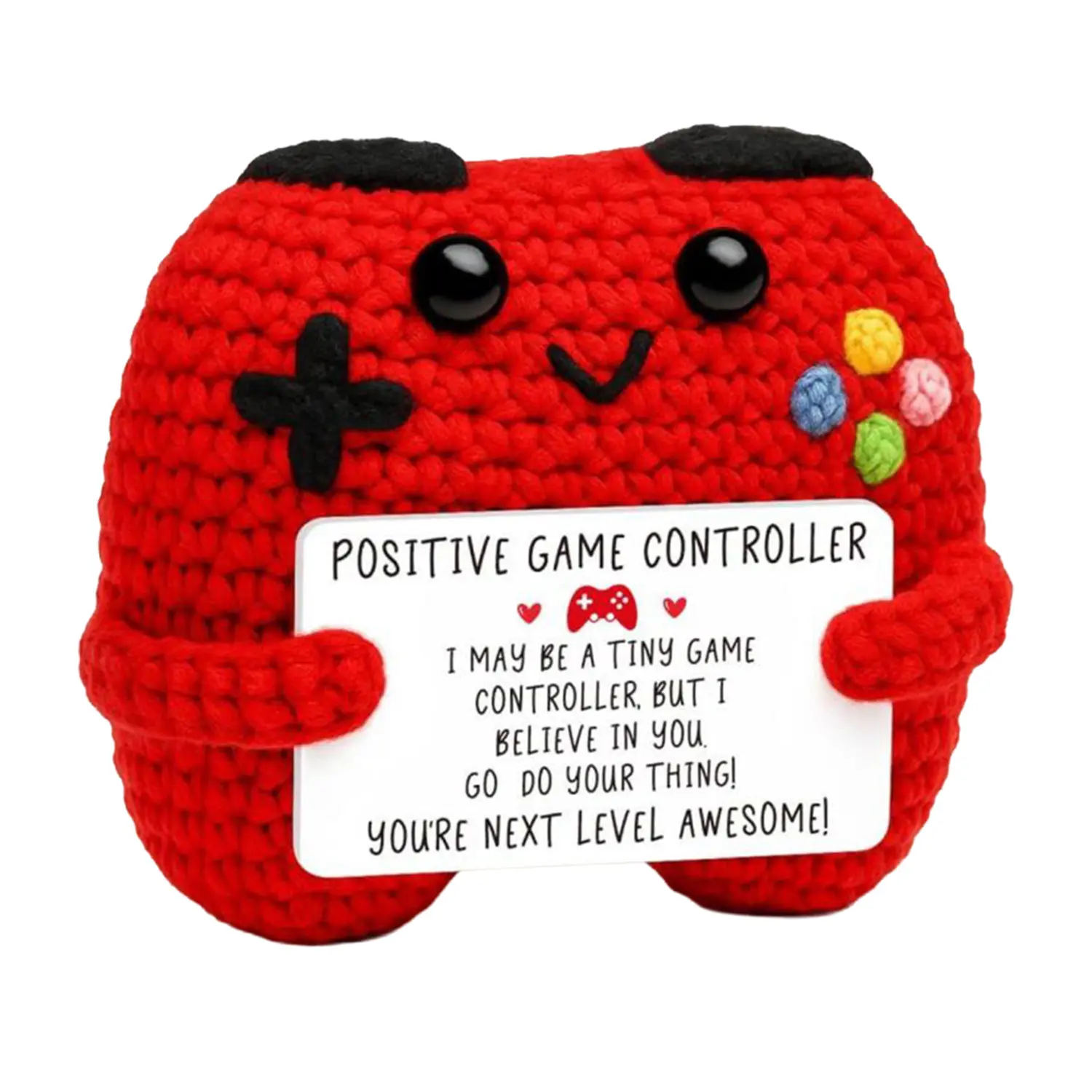 Crochet Stuffed Animals, Cute Handmade Game Controller Plush Toy, Video Games Decoration for Teen Gamers, Birthday Gift and Easter Basket Stuffer