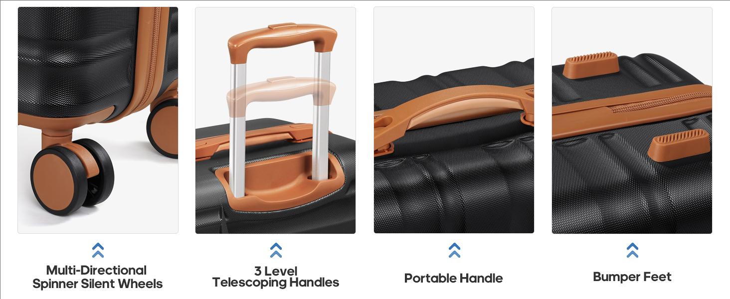 Miusse 7-Piece Hardside Luggage Set – 20/24/28 Inch Spinner Suitcases with TSA Lock, Carry-On, Travel Backpack & 3 Packing Cubes#SpringStatements Miusse 7-Piece Hardside Luggage Set – 20/24/28 Inch Spinner Suitcases with TSA Lock, Carry-On, Travel Backpack & 3 Packing Cubes#SpringStatements