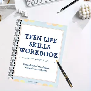 Teenage Life Skills Workbook, Executive Function Emotion Regulation Skill Training Manual, Colorful Charts, Fun Activities, Practical Worksheets