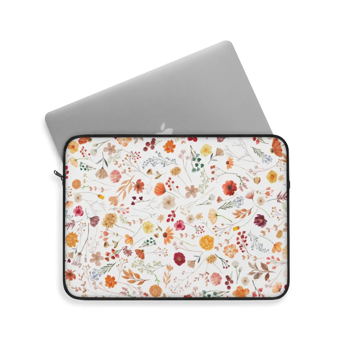 Wildflowers Laptop Sleeve, Boho Flower Laptop Cover, Wildflower macbook case, College School Supplies, Gifts for Her