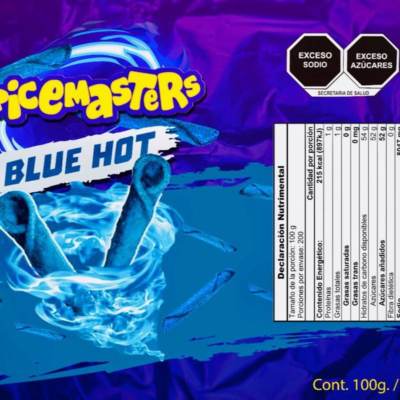 Spicemasters Blue Heat - Cool Look Savage Burn Spicy Taco Ceviche Tropical Mexican Seasoning with Natural Sugar Flavor Cayenne Pepper Powder Chili Chilli
