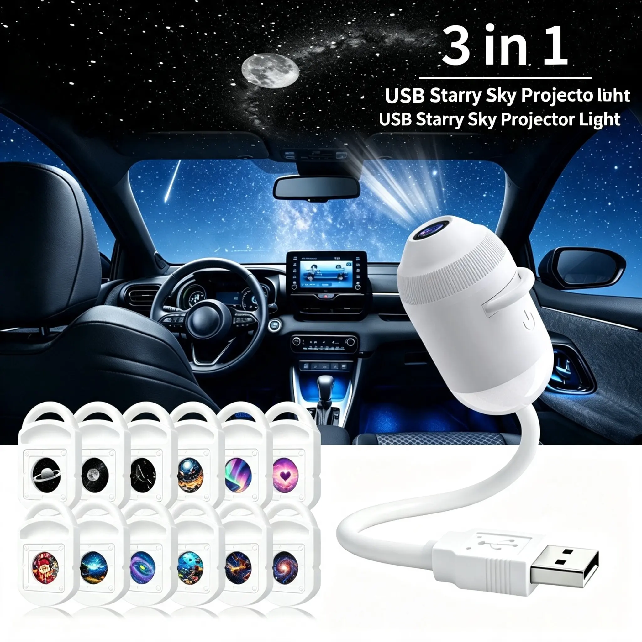 3-piece pack + planet lamp