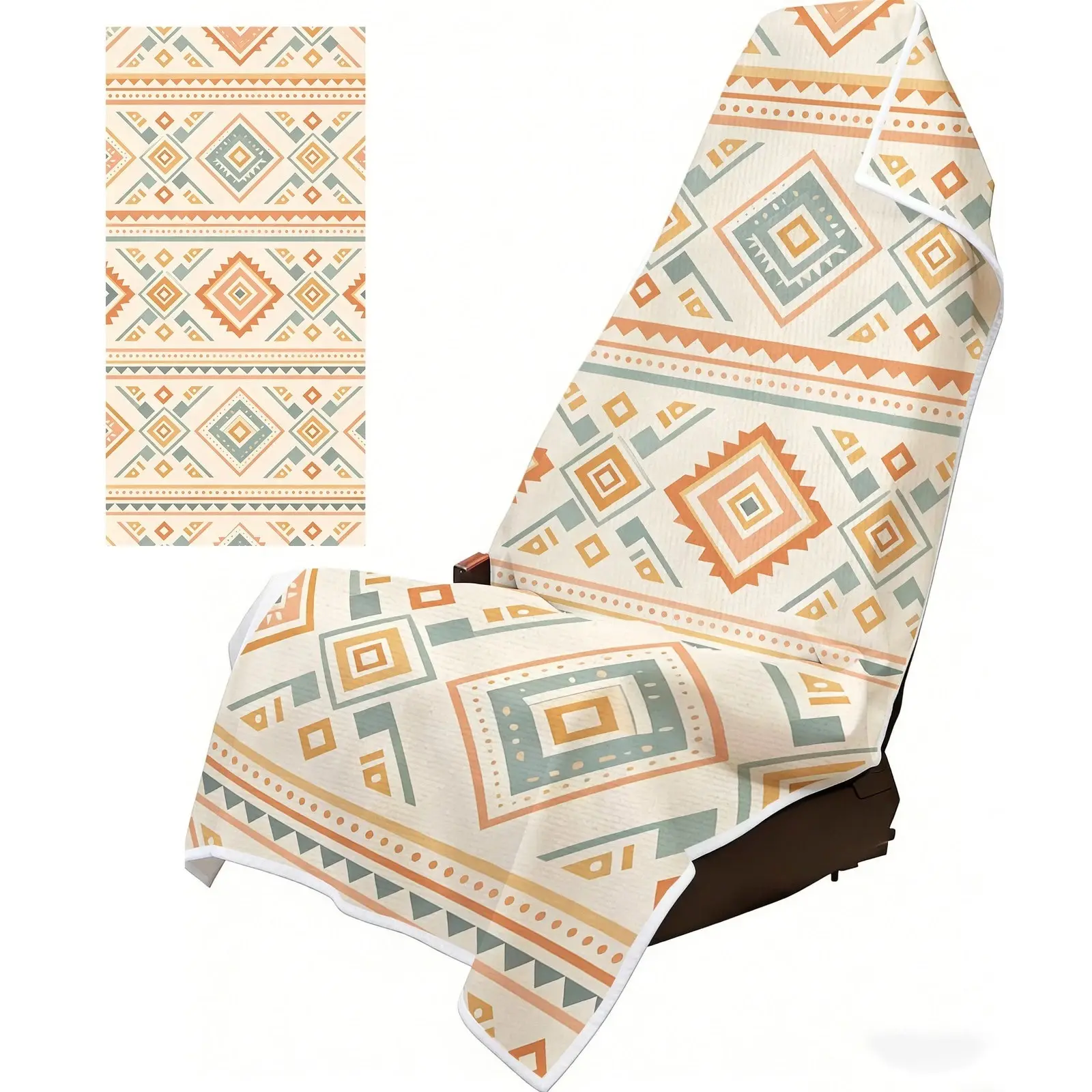 Quick-Drying Sports Towel, Boho Geometric Southwestern Style for Chair Cover & Blanket Use (Sports & Outdoor Accessories)