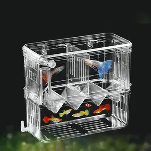 1PC Aquarium Fish Breeder Box Durable Betta Fish Tank Fish Breeding Isolation Box Hatching Incubator Box For Baby Fish Shrimp