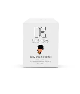 Kim Kimble Curly Cream Cocktail 10.1 oz for Dry Curly Hair with Babassu Oil & Sweet Almond Oil