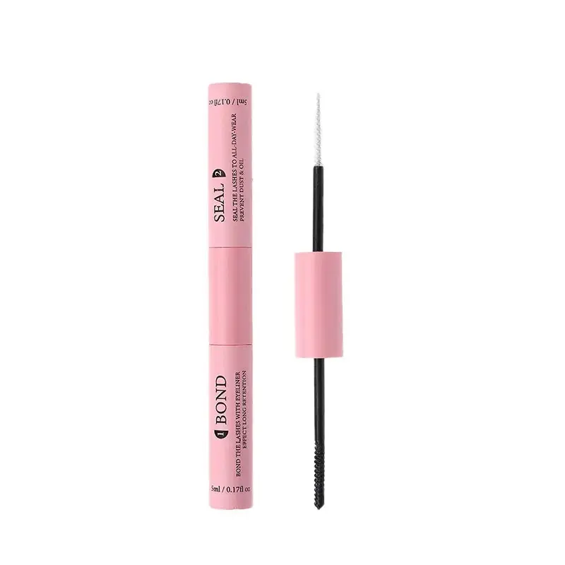 Lash Bond and Seal for Cluster Lashes,2 in 1 Black Cluster Lash Glue Waterproof Long-Lasting,DIY Makeup Eyelash Bond Strong Hold,Individual Lash Bond for Self-Application at Home Cosmetic Eyelash Extension