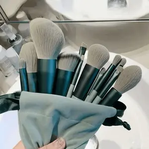 13pcs Professional Facial Makeup Brush Set, Bevel & Taper Foundation, Contour, Blush, Powder, Eyeshadow, Concealer, Highlight, Beauty Gift, Makeup Tools Set