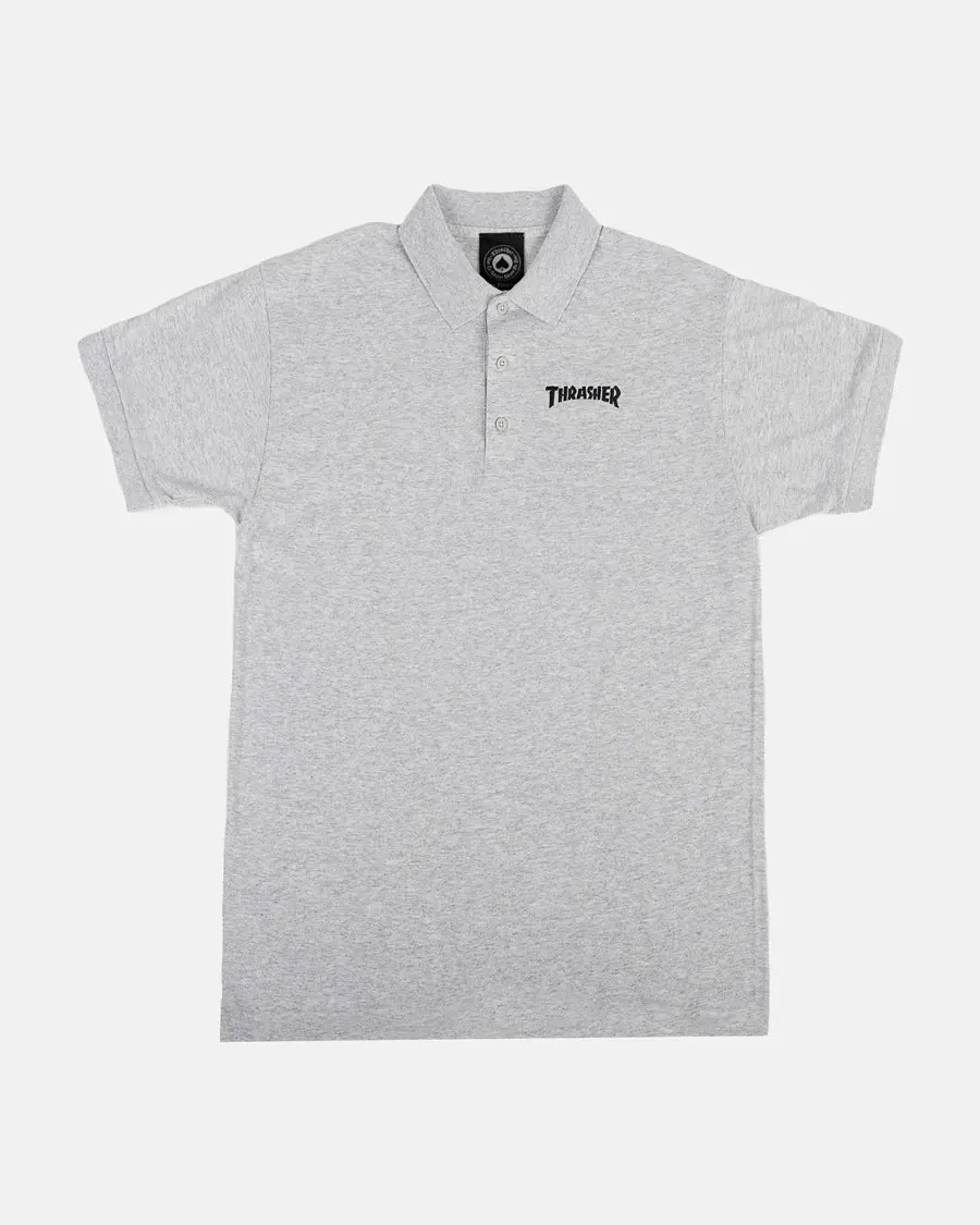 THRASHER - POLO - GREY