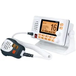Uniden UM725G Fixed Mount Marine VHF Radio with GPS, White - Audio Device with Speaker, LCD Display, Water Proof Receiver