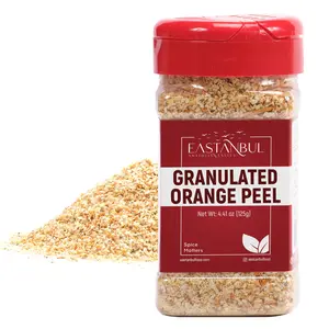 Eastanbul Granulated Orange Peel, Dried Orange Peel for Baking, 4.41oz