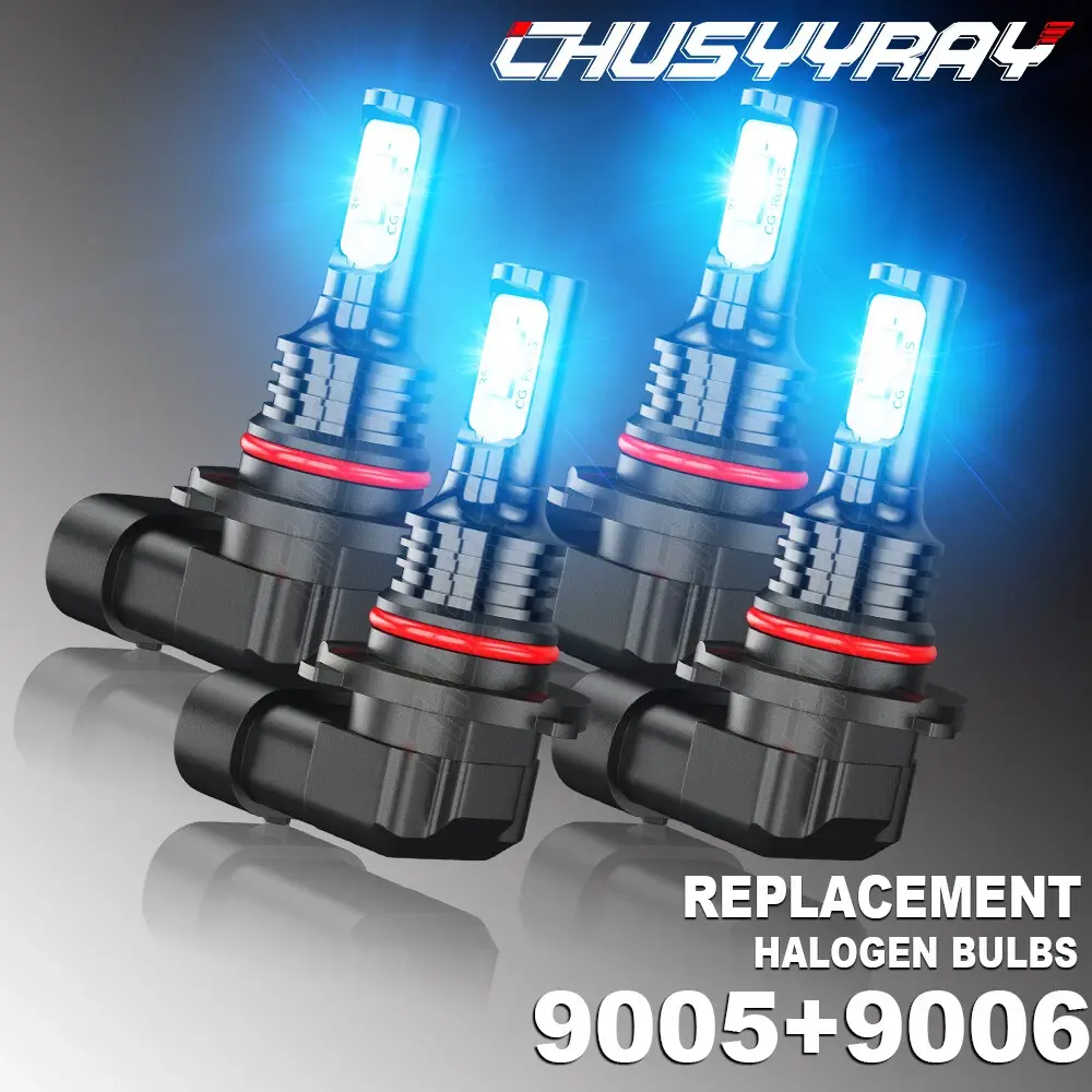 Compatible with Chevy Silverado 2500HD WT Cab Pickup 6.0L 6.6L 2001-2006 LED Headlight Bulbs