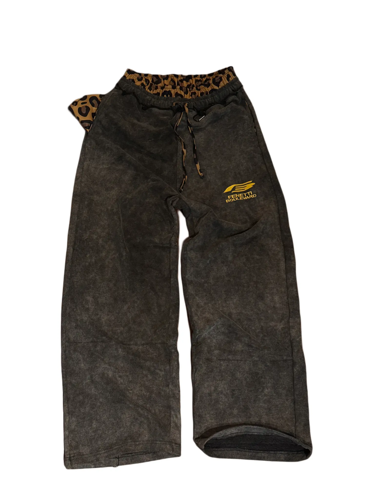 Animal print sweats