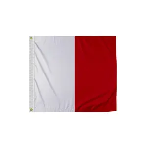 AGAS Hotel Code Flag “H” – Nautical Signal Flag for Marine Vessels, 200D Nylon, Brass Grommets