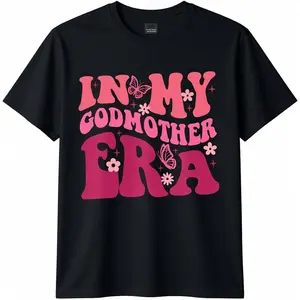 100% Cotton In My Godmother Era Retro Godmom Mother Proposal T-Shirt