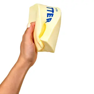 Ultra-soft butter-texture squishy toy; cream-scented slow-rebound squeeze stress-relief toy; savory butter stick sensory stress-relief toy—suitable for children and adults.