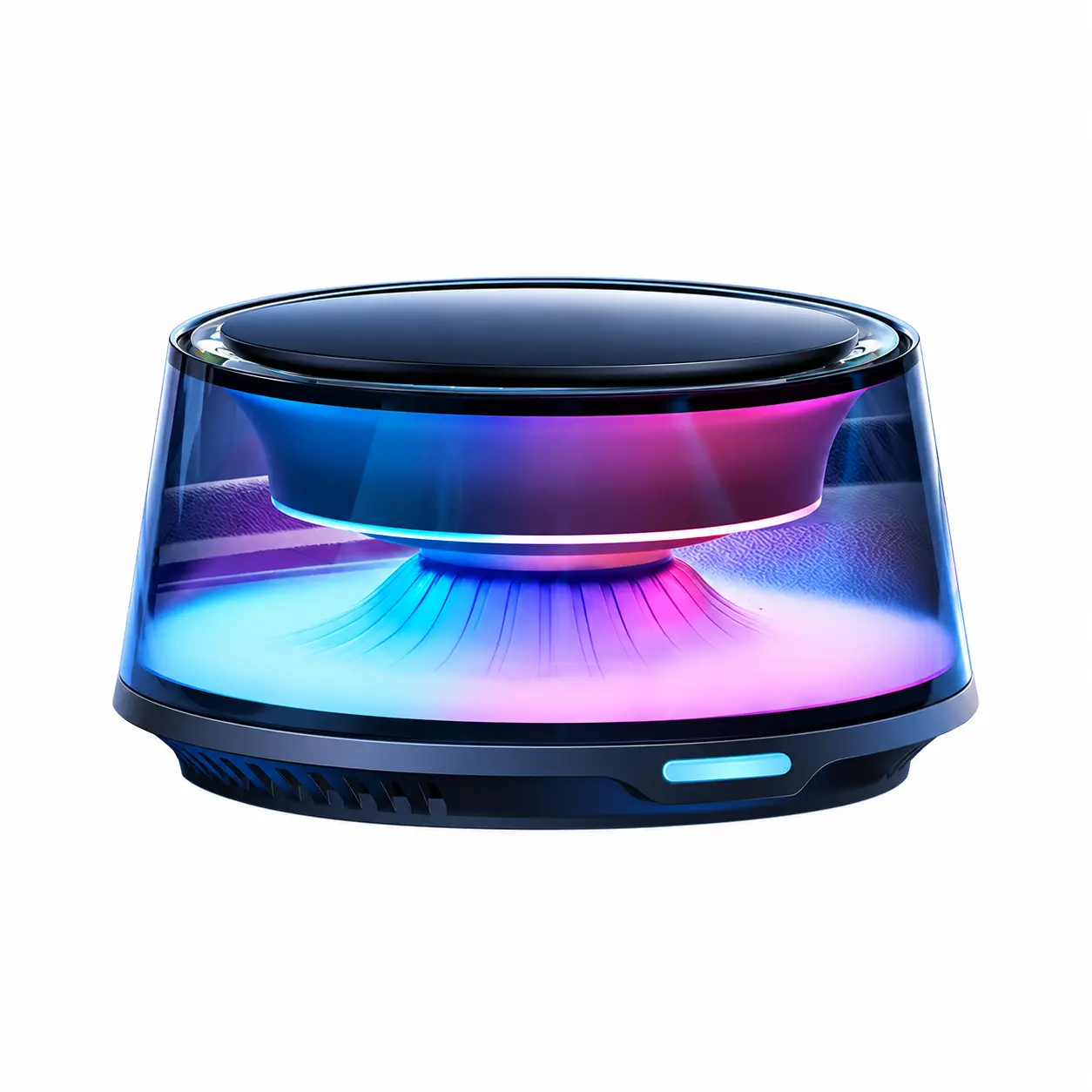 Car aromatherapy diffuser, multicolor LED ambient light, portable car fragrance device, replaceable fragrance core, car interior accessory